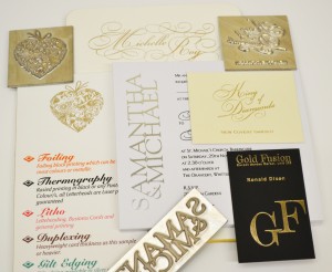 Selection of foil printed products & also metal die