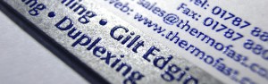 Thermographic Printing | Thermofast Printing | Thermographic Printing Company | Thermographic Printed Stationery