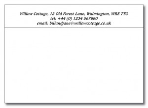 Thermographic Printing | Thermofast Printing | Thermographic Printing Company | Thermographic Printed Stationery